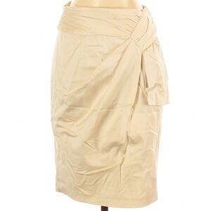 Nanette Lepore Ruched Detail Mock Wrap Cotton Blend Skirt-Size 4